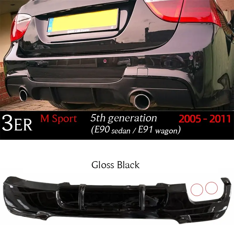 E90 20 noir brillant