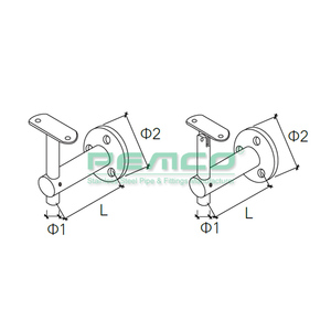 Fabricant chinois en acier inoxydable fixé au mur balustrade <span class=keywords><strong>support</strong></span> pour <span class=keywords><strong>tube</strong></span> carré - Product Image 2