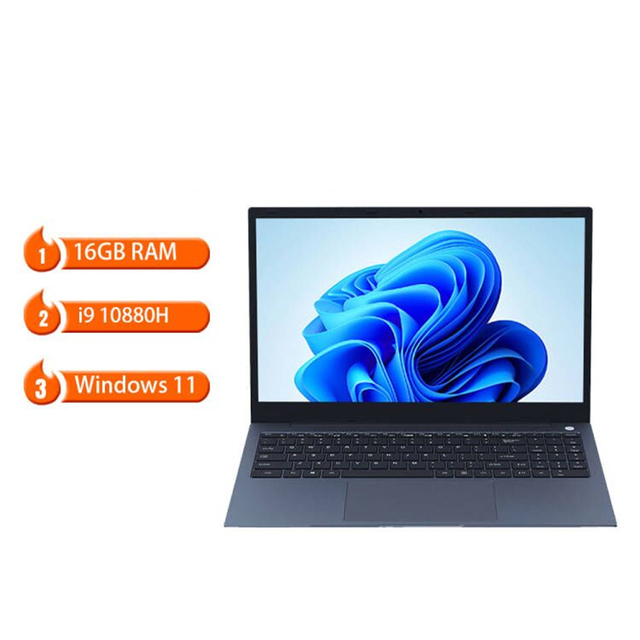 Laptop 15.6 Inch Core I9 10th Gen 10880H Processor 16GB RAM Win11 Gaming Laptop Notebook Computer Portable PC Hardware Software