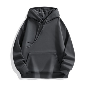 High Quality <strong>Men's</strong> Heavyweight 100% Cotton Oversized Shoulder Hoodie Custom Silk Screen Printing Logo Winter Blank <strong>Pullover</strong> - Product Image 4