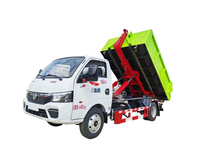 Prix usine Dongfeng Mini 5CBM 6CBM Camion compacteur à benne relevable avec bras hydraulique