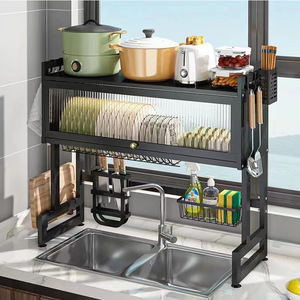 Çok Amaçlı Bulaşıklık Kurutmalık Çatal Bıçaklık Bulaşık Saklama Aparatı Tezgah Üstü Mutfak Katlı Bulaşık Kurutma Rafı Kapaklı - Product Image 5