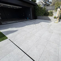 Carrelage moderne gris clair 60x120x2cm en porcelaine calcaire antidérapant R11 pour extérieur/salle de bain pour salle à manger villa 20mm d'épaisseur