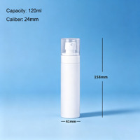 Flacon pulvérisateur de crème solaire, emballage cosmétique, 50, 80, 100, 120, 150 ml, conteneur en plastique blanc de luxe avec pompe, nouveau design