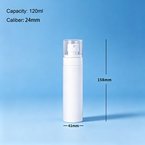 Nuovo Design Confezione Cosmetica Flacone in <span class=keywords><strong>Plastica</strong></span> con Pompa per Crema Solare 50 80 100 120 150ml Contenitore Spray Lusso Bianco per Profumi - Product Image 3