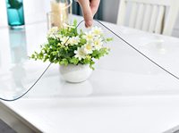Tapis de protection de bureau en PVC transparent personnalisé, petit format, 12*24 pouces, couvre-table en plastique, épaisseur 1,5 mm, rectangulaire