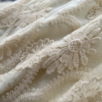Robe longue élégante pour femmes WIWT, dentelle brodée, coupe évasée, col montant, boutons perlés, ceinture, robe de soirée décontractée pour tous les jours