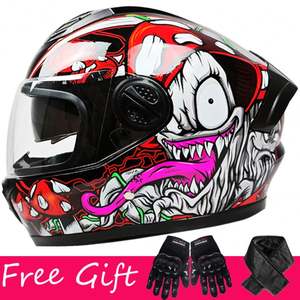 Casque intégral à double visière ZXC pour hommes et femmes, casque de conduite quatre saisons - Product Image 2