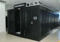 Abri de télécommunications extérieur préfabriqué pour station de base, résistant aux intempéries et à la corrosion, solution clé en main