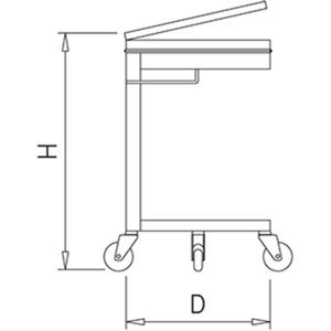 מחזיק שקית סל jh-mech עם קוטר רגל 35 ס "מ נירוסטה מחזיק שקית אשפה נייד - Product Image 2