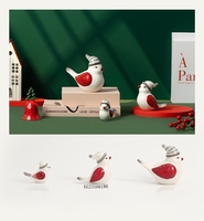 Figurines de Noël en céramique peintes à la main ornements pour Collection de jouets de vacances décorations de Noël uniques