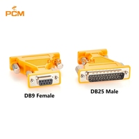 Adaptateur D-Sub DB25 mâle vers DB9 femelle, convertisseur série RS232 pour contrôleur d'automatisation d'instruments PLC industriels, DB25M vers DB9F