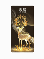 Horloge murale en cristal Art Déco avec calendrier, écran décoratif pour salon