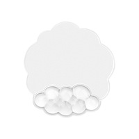 Tapis de souris ergonomique avec repose-poignet en gel rafraîchissant, ensemble repose-poignets nuageux pour clavier et souris, idéal pour le bureau et le gaming
