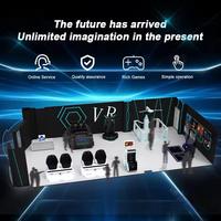 VR Vaisseau spatial 9D Vr chaise réalité virtuelle montagnes russes avec équipement de simulation de combat en fibre de verre métal pour les 6 ans et plus