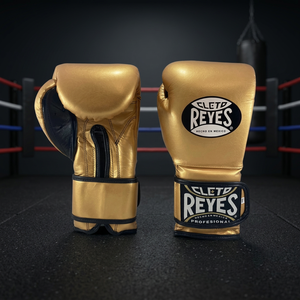 Guantes de Boxeo Cleto Reys de Cuero Vacuno - Características Profesionales de Absorción de Humedad y Transpirabilidad para Cierre con Opciones Personalizables - Product Image 3