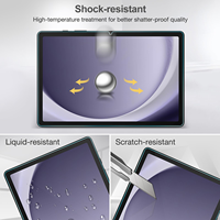 Protection d'écran en verre trempé 9H 0,3 mm 2,5D AGC du Japon, colle intégrale, transparence 99 %, anti-rayures, qualité AAA pour tablette