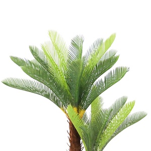 Cycas artificiel de 125 cm de haut à double tronc <span class=keywords><strong>en</strong></span> <span class=keywords><strong>pot</strong></span> pour décoration intérieure - Product Image 3