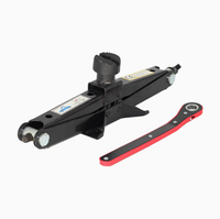 Cric à ciseaux manuel pliable OEM personnalisé de 2 tonnes, certifié CE, avec base renforcée et stable, outil de levage manuel