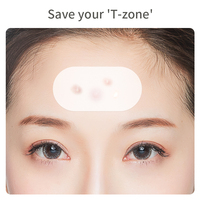 Grand Format Patch Anti-Boutons Nez et Mâchoire Invisible Respirant en Forme de Croissant pour Zone T Acné Tenace Nouveau Produit
