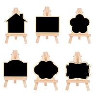 Tableau d'affichage triangulaire créatif en bois massif avec trépied – Design moderne et minimaliste pour la décoration intérieure – Couleur personnalisable