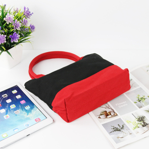 Red Bottom Grocery Handbag <b>Canvas</b> <b>Shopping</b> <b>Bags</b> - Product Image 2