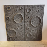 Panneaux muraux en pierre artificielle PU, surface lunaire 3D, décorations extérieures, panneaux en pierre PU