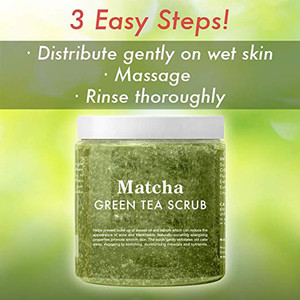 Marque privée <span class=keywords><strong>Exfoliant</strong></span> <span class=keywords><strong>Visage</strong></span> Corps au Thé Vert Naturel Biologique Matcha Blanchissant élimine les Vergetures et Exfolie - Product Image 2