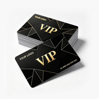 Carte cadeau d'affaires VIP personnalisée de luxe en carton avec gaufrage à chaud doré, texture spéciale, taille personnalisée