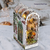 Modèle en bois à assembler, cadeau, puzzle tridimensionnel fait main, maison de jardin, support de livre, cabane DIY pour les 14 ans et plus