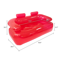Portable Heavy Duty Double Air Chaise Camping En Plein Air Transparent Blow up Bulle Canapé Gonflable Canapé
