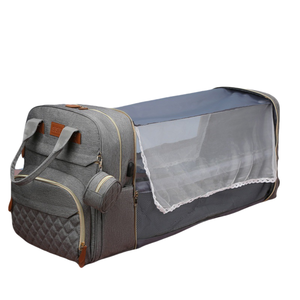 Sac de <span class=keywords><strong>lit</strong></span> pliable multifonctionnel portable en tissu Oxford imperméable et isolé pour mère et bébé, avec port USB, grande capacité, pour <span class=keywords><strong>voyage</strong></span> en extérieur - Product Image 4