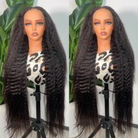 Perruque en cheveux humains vierges 100% naturels, double densité, 13x4 HD Lace, sans colle, 300% de densité, ondulations naturelles, du fournisseur le plus demandé