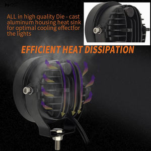 ไฟตัดหมอกขับรถออฟโรดทรงกลม 2 LED Pod สว่างเป็นพิเศษขนาด 4 นิ้ว ไฟเสริมทํางาน ไฟระบายน้ํา - Product Image 4