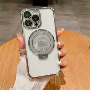 Funda Transparente con Marco Electrochapado y Purpurina Lichicase con Soporte para <span class=keywords><strong>Google</strong></span> Pixel 9, 9A, 9 Pro, 9 Pro XL - Product Image 6