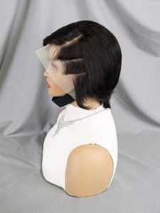 Letsfly nouveautés 13*4 dentelle frontale coupe courte perruques 100% cheveux humains couleur bouclés perruques 5 PCS/lot livraison gratuite - Product Image 6