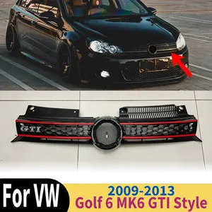 สำหรับ Golf 6 MK6 Style 2009 2010 2011 2012 2013 ชุดแต่งกระจังหน้ารถยนต์ส่วนบนตรงกลาง ชุดแต่งภายนอก - Product Image 1