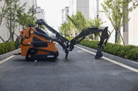Attache de pelle hydraulique pour mini-chargeuse compacte sur chenilles, équipement de terrassement