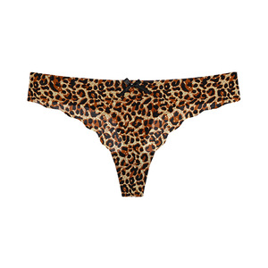 Trim con Design a onde graziose mutandine in Nylon satinato senza cuciture per ragazze biancheria intima - Product Image 2