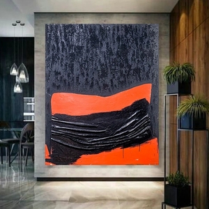 Quadri moderni di <span class=keywords><strong>arte</strong></span> testurizzata <span class=keywords><strong>arte</strong></span> in gesso con finitura opaca realizzata a mano toni terrosi per le lobby degli Hotel Cafés - Product Image 2