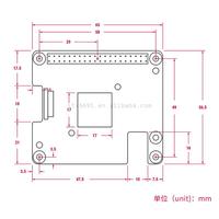 Nouveau Original Rasp Berry Pi 5 AI HAT + Hailo8 13TOPS/26TOPS Modèle En Option PCIe M.2 HAT + Board pour Raspberry Pi 5