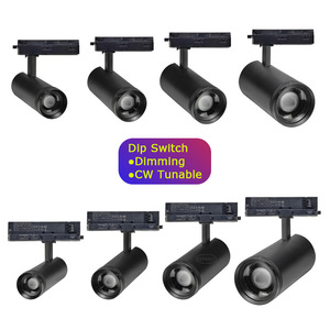 LEDEAST T085-FB - Iluminación LED de Riel Atenuable Personalizada de 30 W, CRI90, Negro/Blanco, Foco de Riel para Sala de Exposiciones de Museos, CE y RoHS - Product Image 2