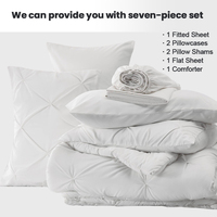 Nouvel Arrivage 2023 – Parure de Lit Matelassée Épaisse de Luxe 7 Pièces pour Lit King Size ou Queen Size – Couette et Insert de Couette