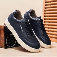 Chaussures décontractées pour hommes 39-45, respirantes, en cuir PU, légères, baskets en caoutchouc, nouvelles chaussures confortables pour hommes