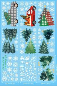 Juego <span class=keywords><strong>de</strong></span> 9 Calcomanías Navideñas <span class=keywords><strong>para</strong></span> Coche, Adhesivos Estáticos <span class=keywords><strong>de</strong></span> <span class=keywords><strong>Pino</strong></span> Dibujados a Mano <span class=keywords><strong>para</strong></span> Ventanas, Decoración <span class=keywords><strong>para</strong></span> Fiestas en Casa, Vidrio Navideño - Product Image 4