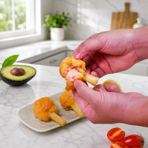 Oferta Especial: Bolas de Camarón y Prawn de Caña de Azúcar Congeladas, Pre-fritas, Crujientes, Snack de Mariscos Semielaborado, Proveedor Mayorista a Granel - Product Image 2