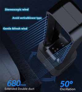 Draagbare Geluidloze Torenventilator En Verwarming Elektrische Luchtkoeling Bladloze Ventilator Bldc Motor Met Zachte Wind Veilig - Product Image 3