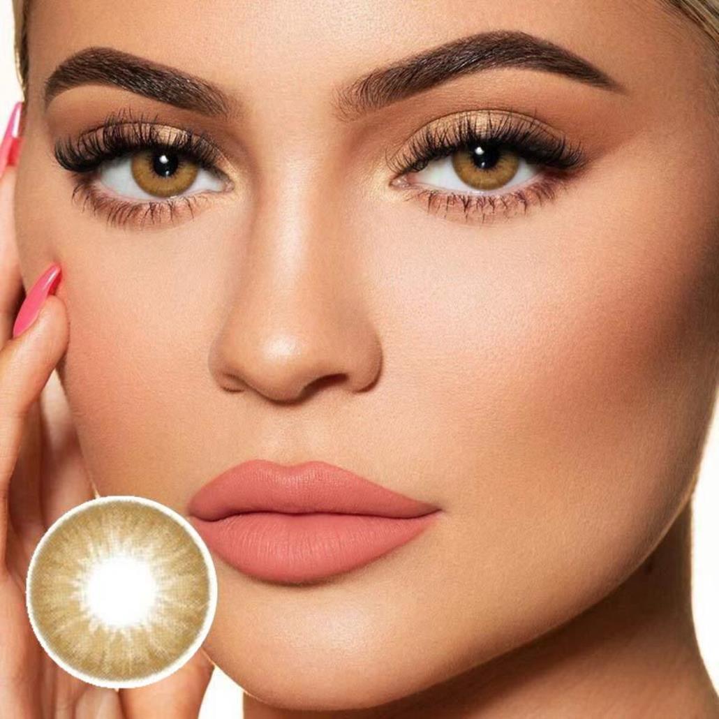 Контактные линзы smoky latte mo16 натурального цвета, контактные линзы, контактные линзы для глаз, косметические линзы, размер 14,2 мм