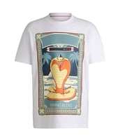 Camiseta Casual para Hombre 2026 con Pedrería, Ventilada, de Algodón Puro, Talla Grande, Estilo Retro, Exquisita y Transpirable