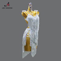 BH1615 Costume de danse de salon pour femmes robe de compétition de piscine noire paillettes Costumes de danse latine professionnels + robe seulement
